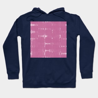 Soft texture of Shibori squares - peony pink Hoodie